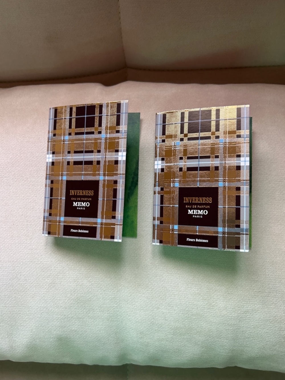 Inverness Eau de Parfum - Brown Plaid Packaging 2 sample sizes